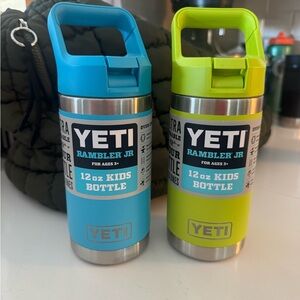 Yeti Rambler Jr. Kids Bottle - Aqua and Lime